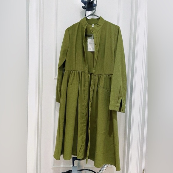 NWT ** Dress, Long Jacket with belt - Picture 2 of 3